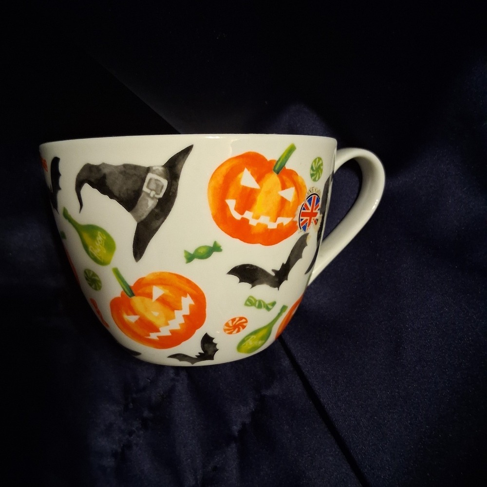 Portobello‎ By Inspire Halloween Pumpkin JOL AOP Bone China England EUC